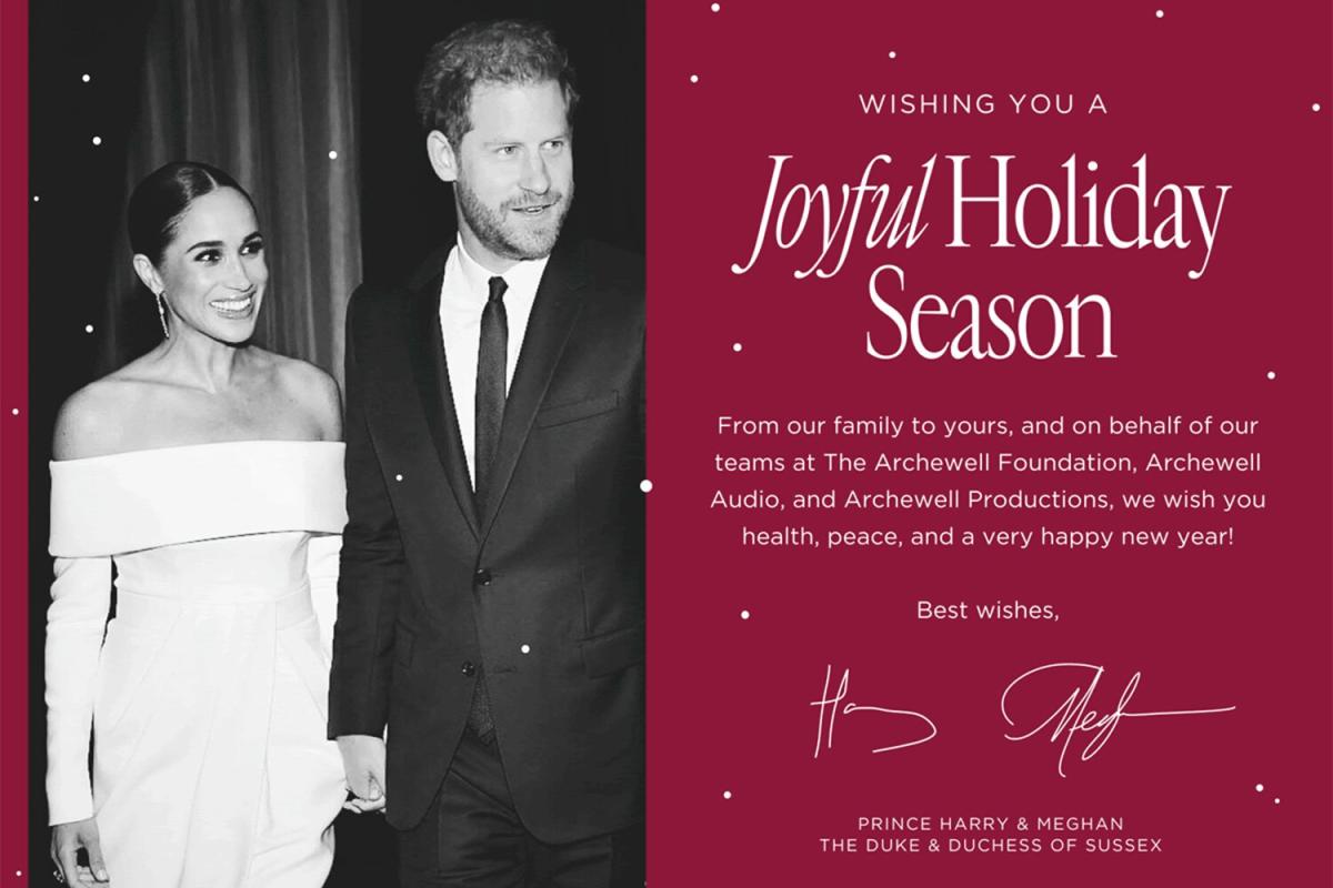 Meghan Markle and Prince Harry Share Their Holiday Card — See Which