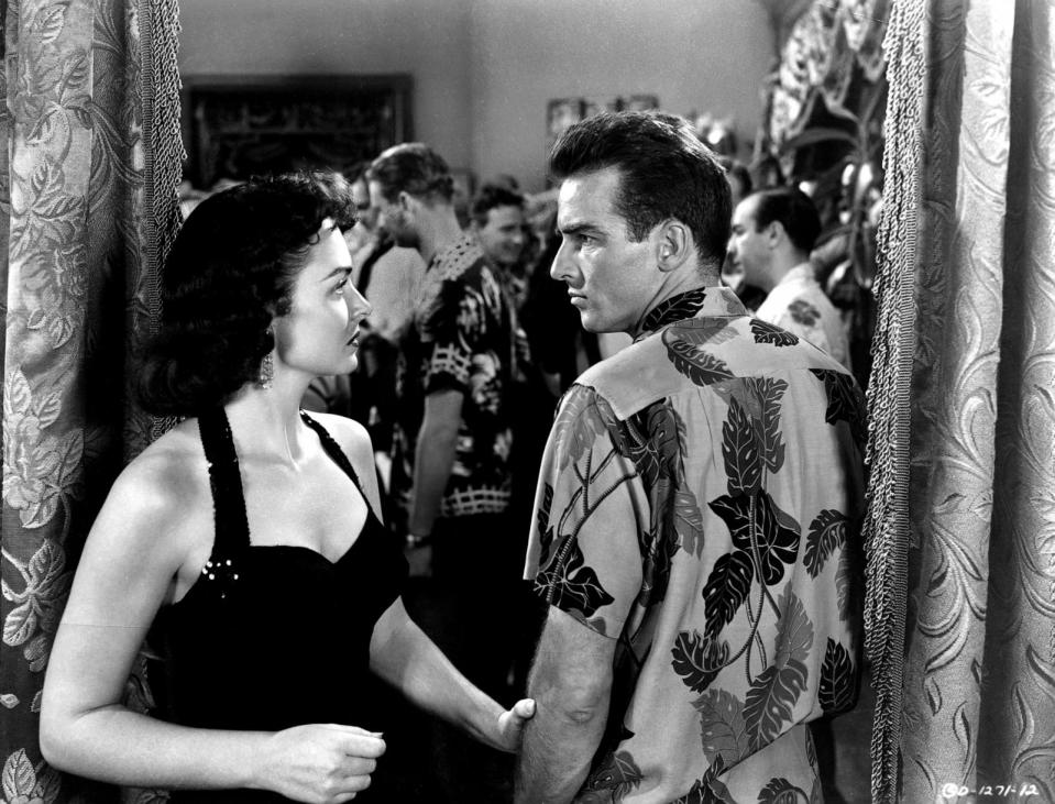 PHOTO: Donna Reed and Montgomery Clift appear in a scene from the 1953 movie 'From Here to Eternity.' (John Springer Collection/Corbis via Getty Images)