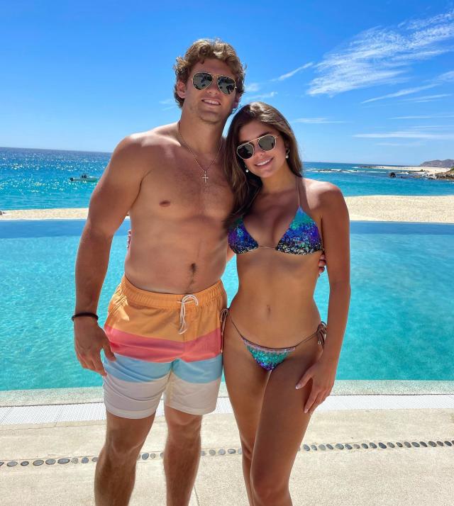 The Bachelor vet Hannah Ann Sluss confirms romance with LA Rams' Jake Funk  with 'good luck kiss