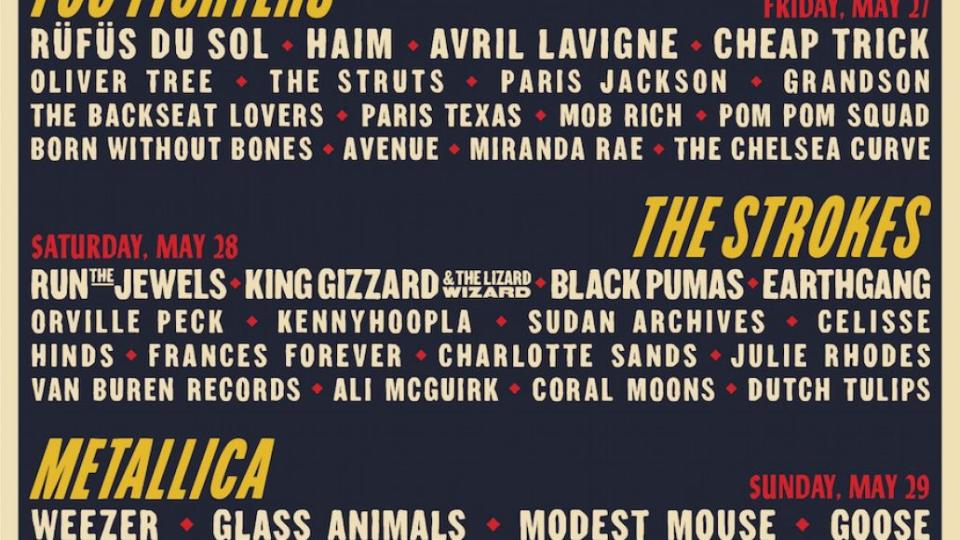 Boston Calling 2022 Lineup: Foo Fighters, The Strokes, Metallica, and More