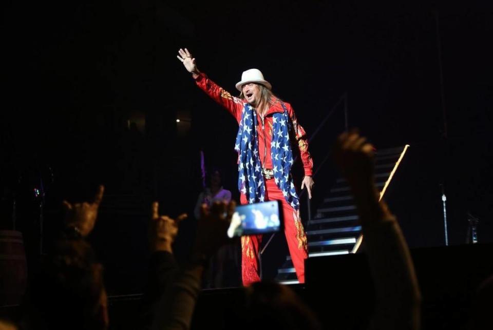 Kid Rock took the stage at a New Year’s Eve Bash at the Sprint Center in 2017.