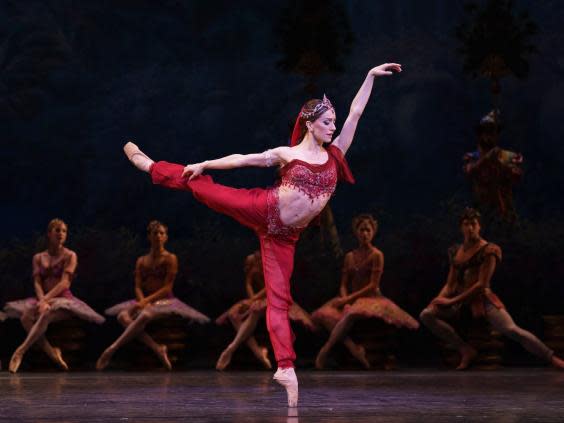 Marianela Nuñez as Nikiya in ‘La Bayadère’ at the Royal Opera House in 2018 (Bill Cooper)