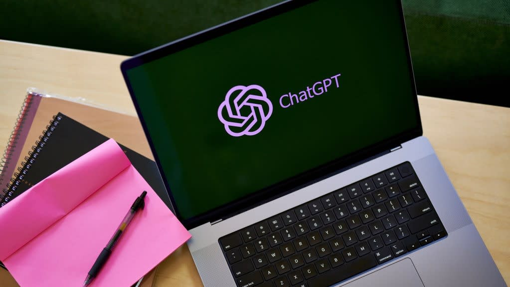  ChatGPT open on a Macbook. 