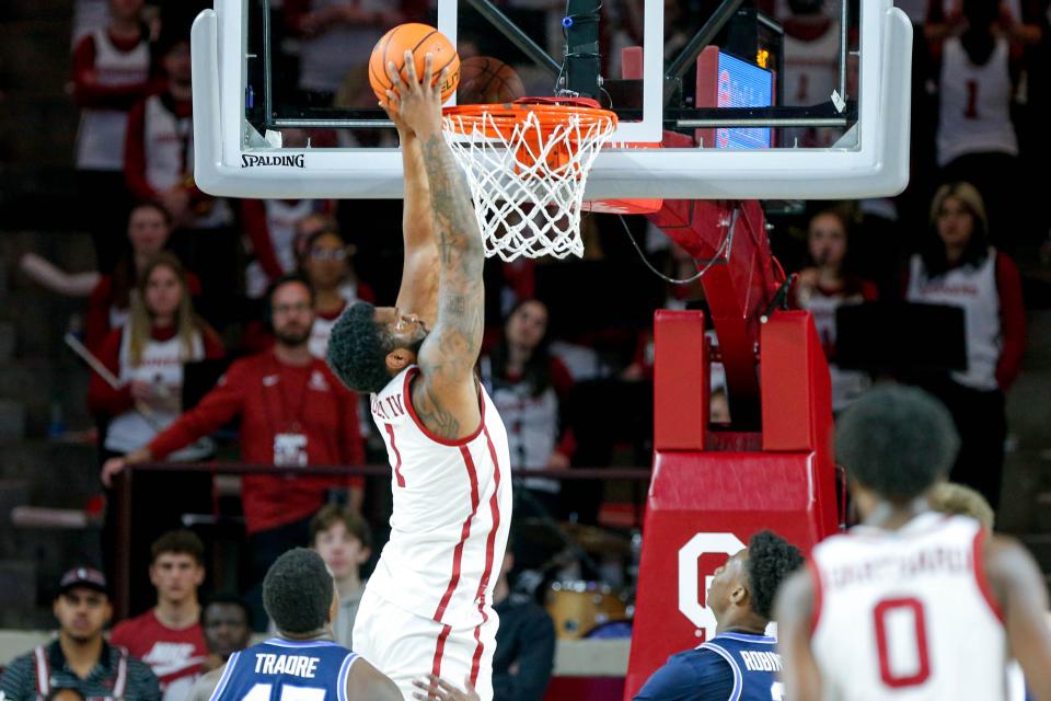 John Hugley averaged 8.4 points last season for the Oklahoma Sooners.