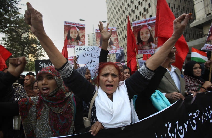 巴基斯坦的性騷擾或性侵案件最終被定罪的比例不到4%。