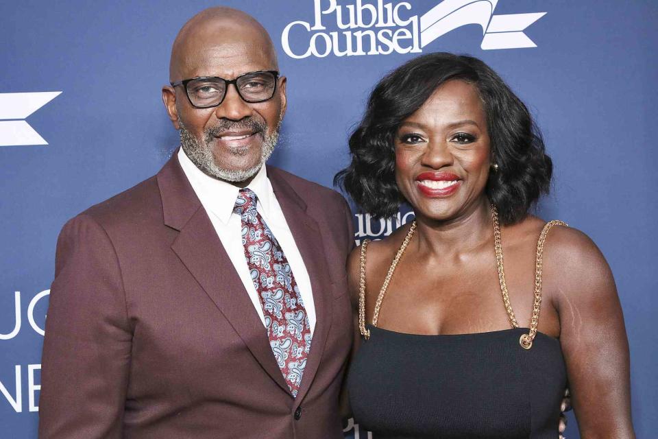 Robin L Marshall/Getty Images Julius Tennon and Viola Davis at the Public Counsel