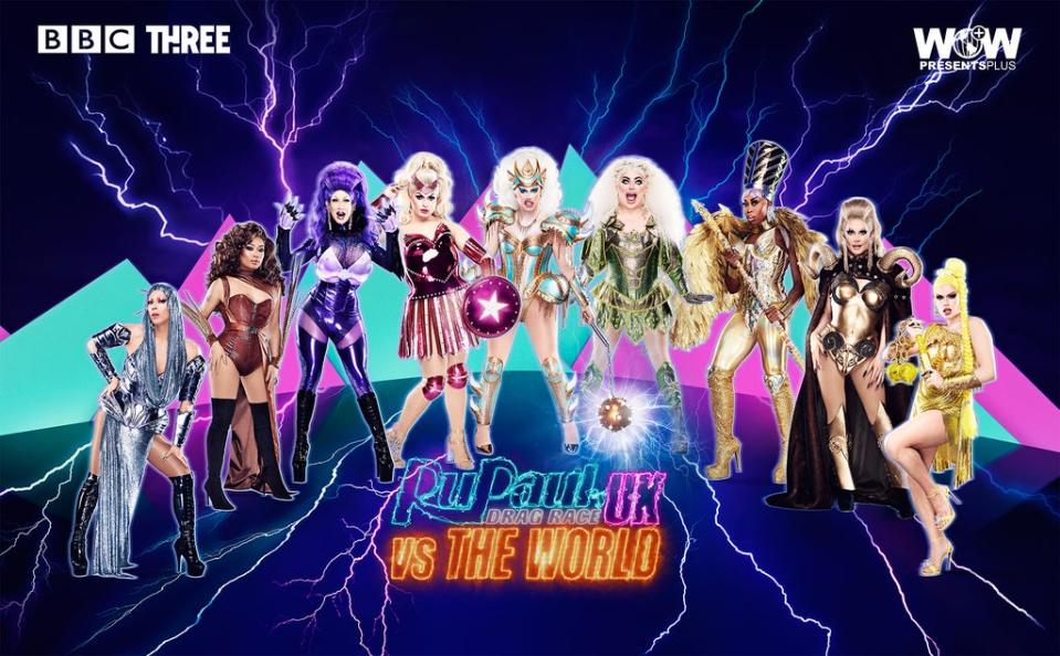 'RuPaul's Drag Race UK Versus the World' cast photo. (World of Wonder )