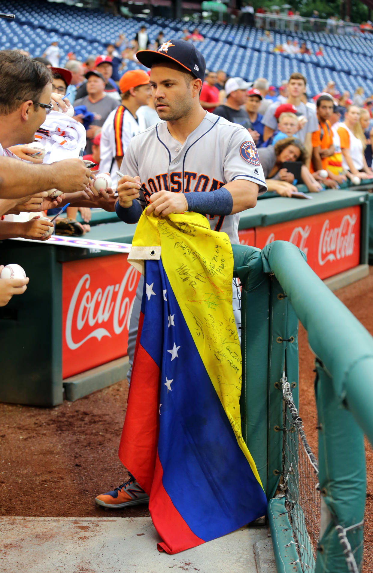 José Altuve es uno de los venezolanos más importantes en la MLB. (Foto: Hunter Martin/Getty Images)