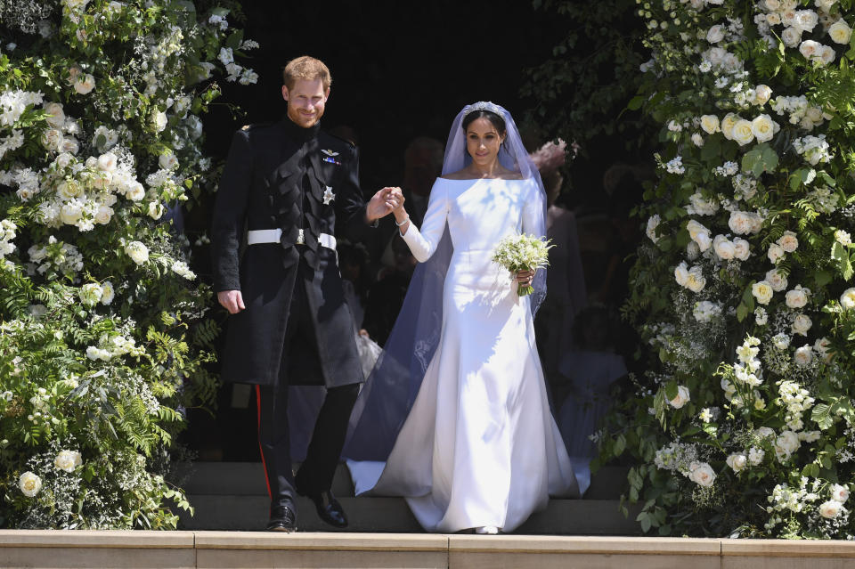 Prince Harry and Meghan Markle on their wedding day in May. (Photo: KGC-107/STAR MAX/IPx)