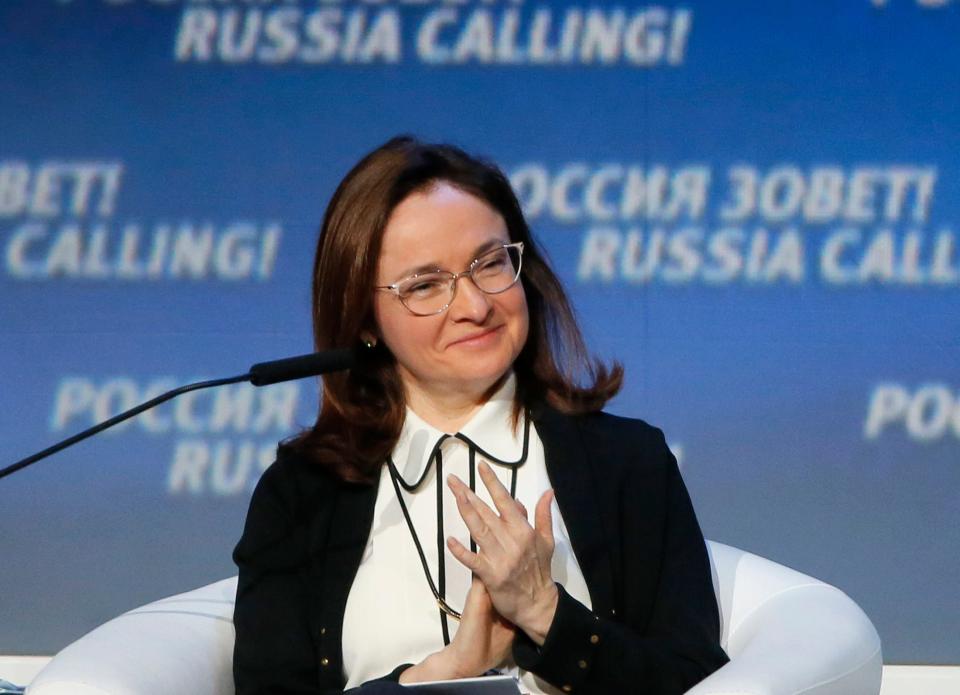 Russlands Zentralbankgouverneurin Elvira Nabiullina. - Copyright: REUTERS/Maxim Shemetov