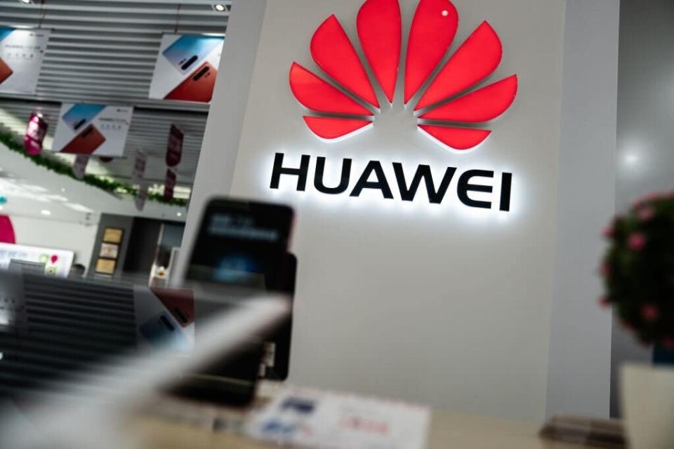 Huawei logo. Source: Getty