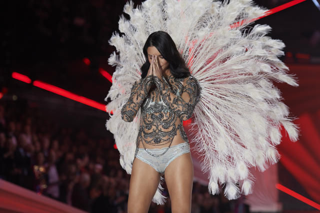 The 37-year-old model has been walking in Victoria’s Secret Fashion Shows for almost two decades [Photo: Getty]
