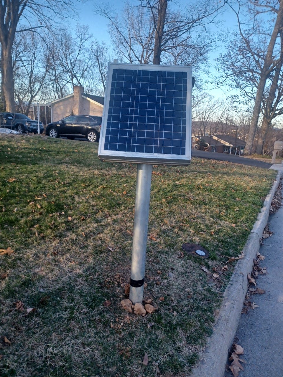 This device was installed on Hiltop Drive on Tuesday, according to Van Dyke-Sims, to monitor the effects of blasting on the area.