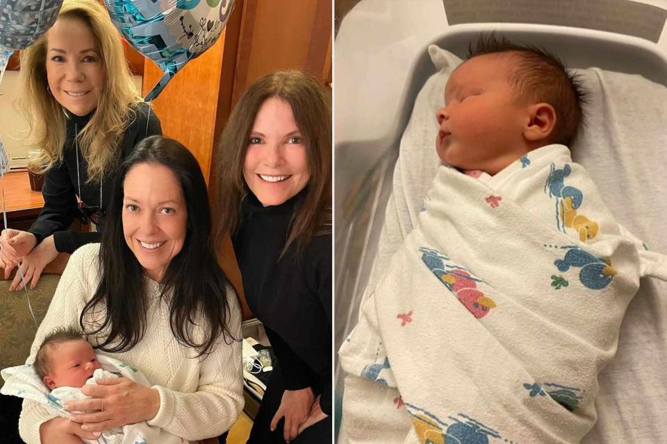 <p>Kathie Lee Gifford/Instagram</p> Kathie Lee Gifford meets new grandson, Ford Matthew Gifford