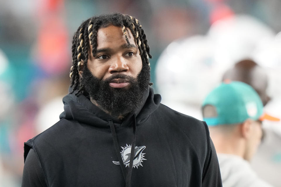Xavien Howard missed Sunday's game against the Bills and isn't expected back in time to face the Chiefs. (AP Photo/Wilfredo Lee)