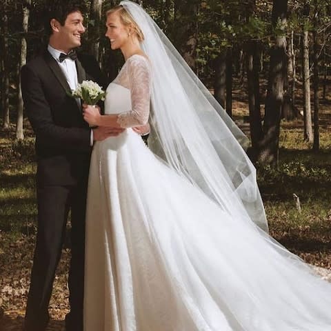 Karlie Kloss and husband Joshua Kushner - Credit: Instagram