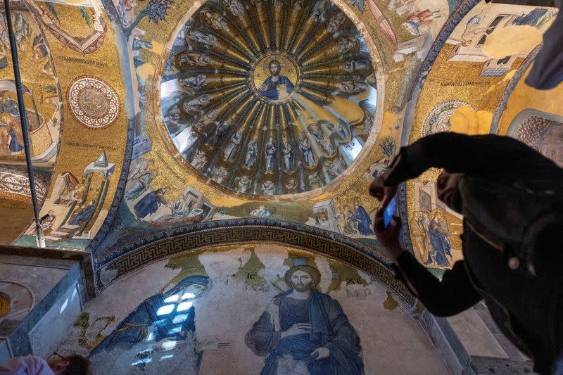 FILE PHOTO: Chora Museum or Kariye Mosque re-opens its doors to visitors and worshippers in Istanbul