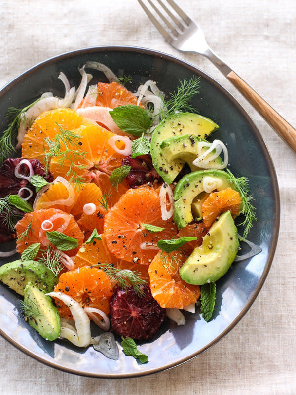 <strong>Get the <a href="http://www.foodiecrush.com/2014/03/citrus-fennel-and-avocado-salad/" target="_blank">Citrus Fennel and Avocado Salad recipe</a> from Foodie Crush</strong>