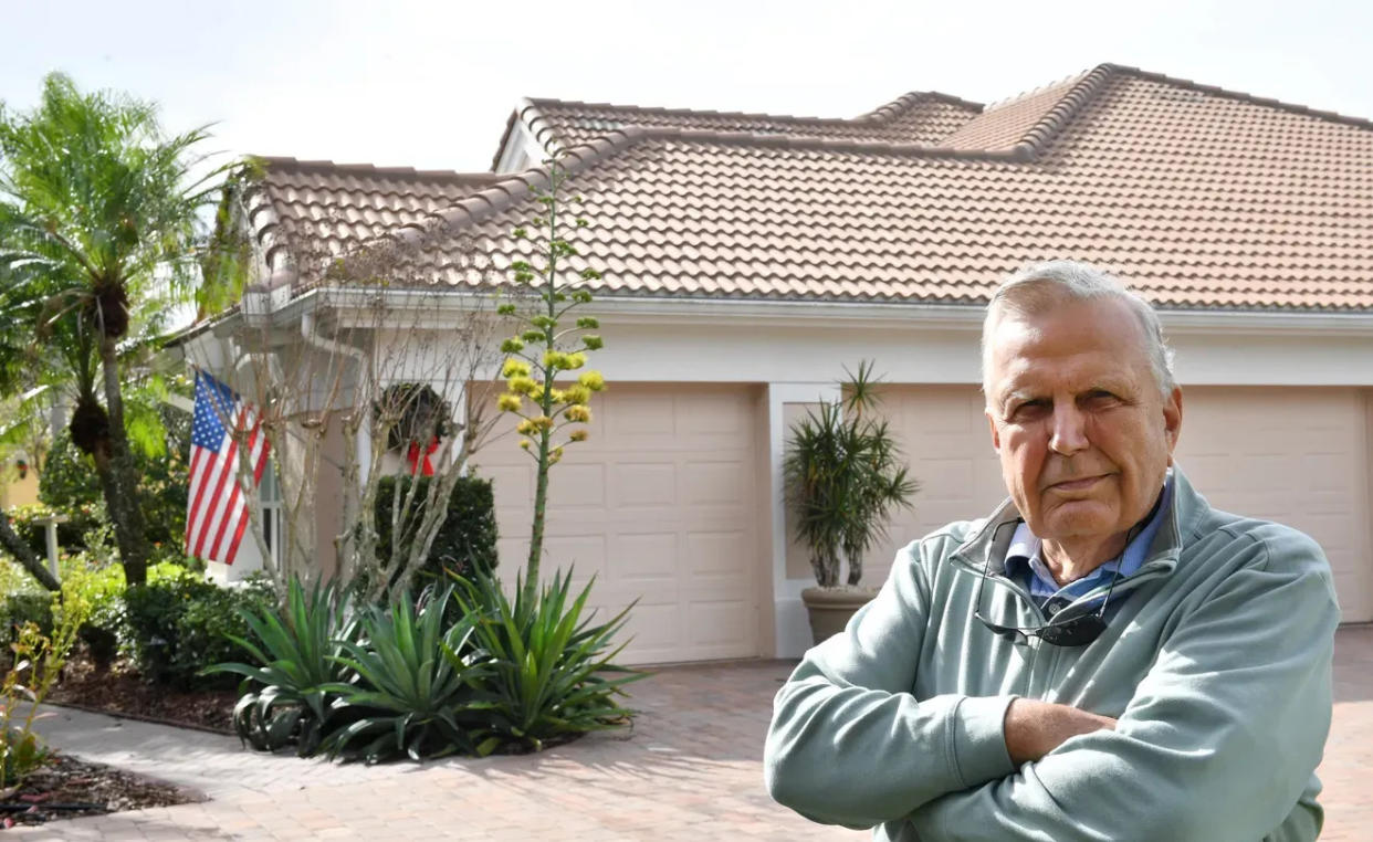 Joseph McCarthy, a Sarasota retiree, was upset to learn he has lost Save Our Homes protection on his home in Serenoa Lakes.