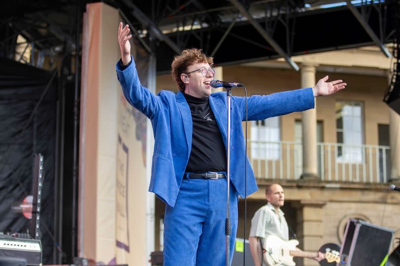 Deco performed at The Piece Hall in Halifax ahead of Nile Rodgers and Chic taking to the stage