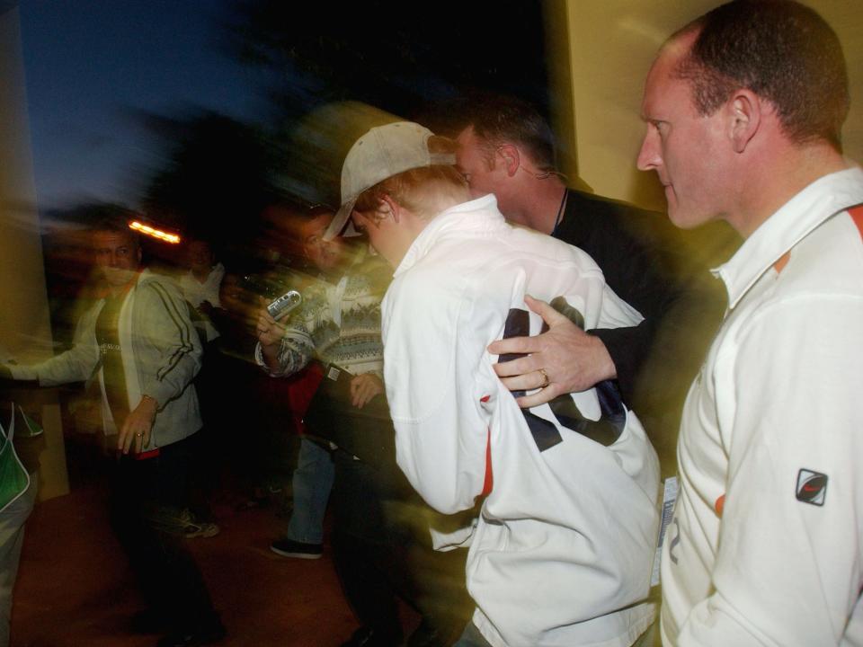 prince harry being followed by paparazzi in 2003