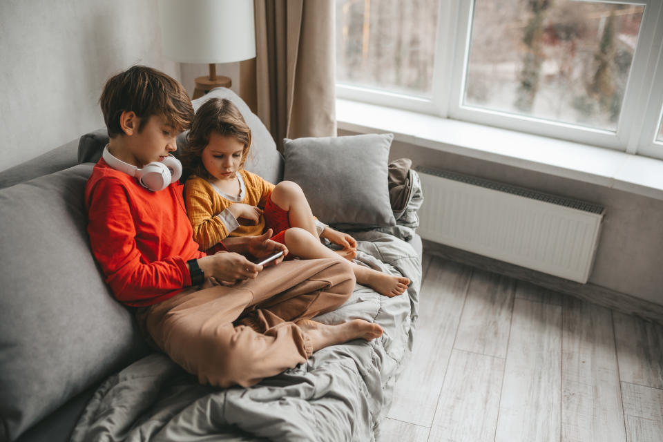 Children became increasingly reliant on technology during the pandemic. (Getty Images)