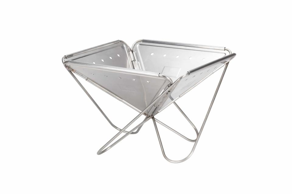 <p>Planning on staying put in the great outdoors long after sundown? You can cosy up around this fire as the night falls. Designed and made in Niigata, Japan, its stainless-steel form is lightweight but seriously strong. £99, <a href="https://snowpeak.co.uk/collections/fireplace-grills/products/pack-and-carry-s-fire-place-st-031" rel="nofollow noopener" target="_blank" data-ylk="slk:snowpeake.co.uk;elm:context_link;itc:0;sec:content-canvas" class="link ">snowpeake.co.uk </a></p>