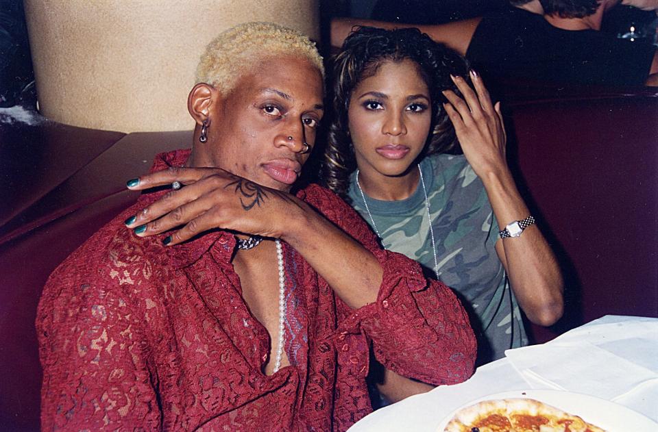 Dennis Rodman and Toni Braxton, 1996