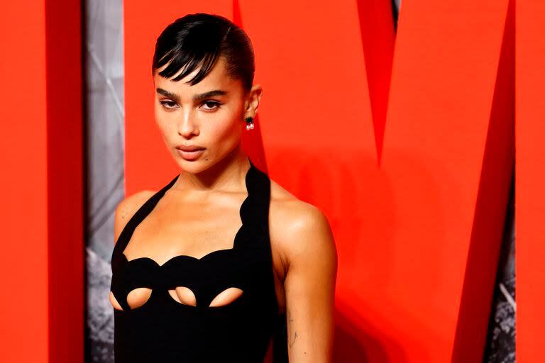 La actriz estadounidense Zoe Kravitz se fue a vivir con su padre a sus once años (Foto de Tolga Akmen / AFP)