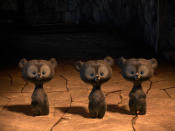 <p>Auch die Bären aus “Merida – Legende der Highlands” haben die Kinobesucher begeistert. Ein verzauberter Kuchen verwandelt die Mutter und die Drillingsbrüder von ‘Merida’ in Bären. Erst die Tränen der tapferen Königstochter brechen den Fluch. (Bild-Copyright: PixarBrave/Facebook) </p>