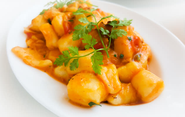 Zafferano - Homemade Gnocchi in fresh seafood and white wine sauce