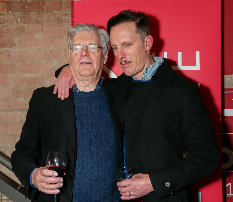 James Fox and Laurence Fox attend the press night performance of 