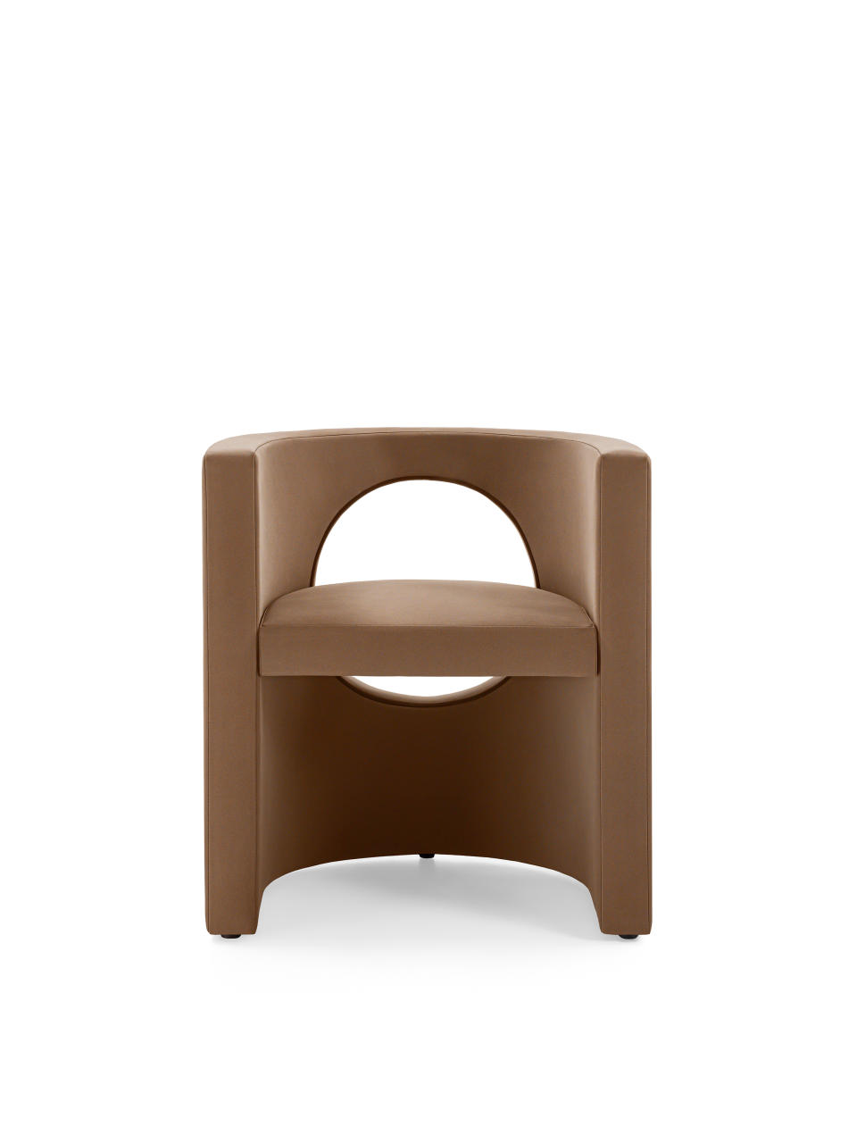 Milan Design Week Gallotti & Radice H2O armchair in terracotta color