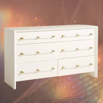 A brass-accented set of drawers (30% off list price)