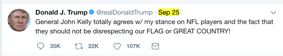 Donald Trump tweet