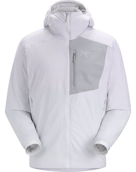 White and gray full zip jacket from Arc'teryx