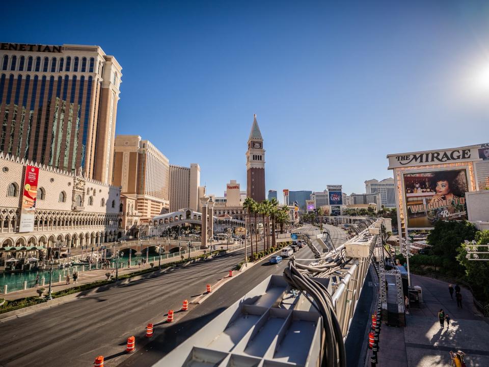 view of part of the las vegas strip during the day