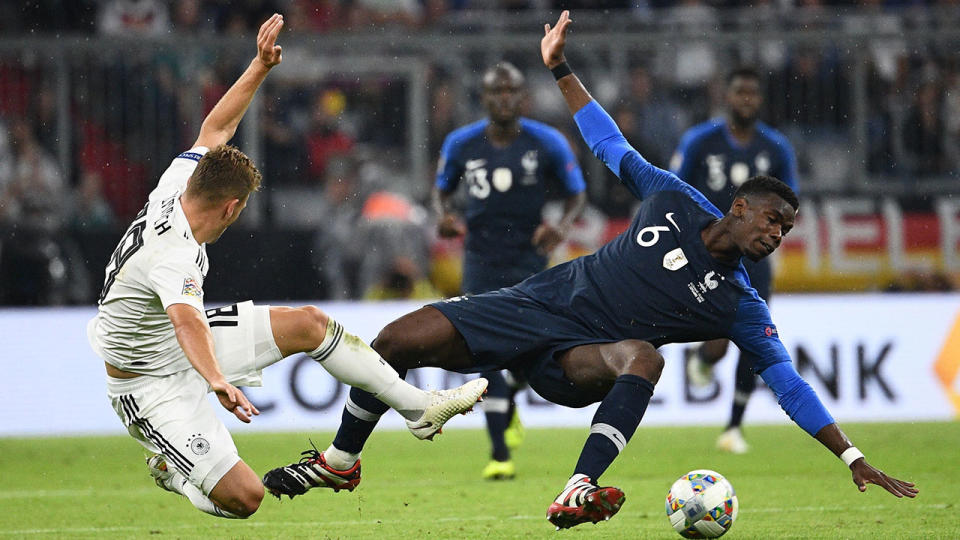 Neither side could break the deadlock in a fiery UEFA Nations League opener. Pic: Getty