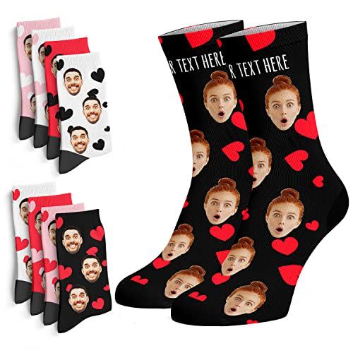 4) Face Socks with Hearts