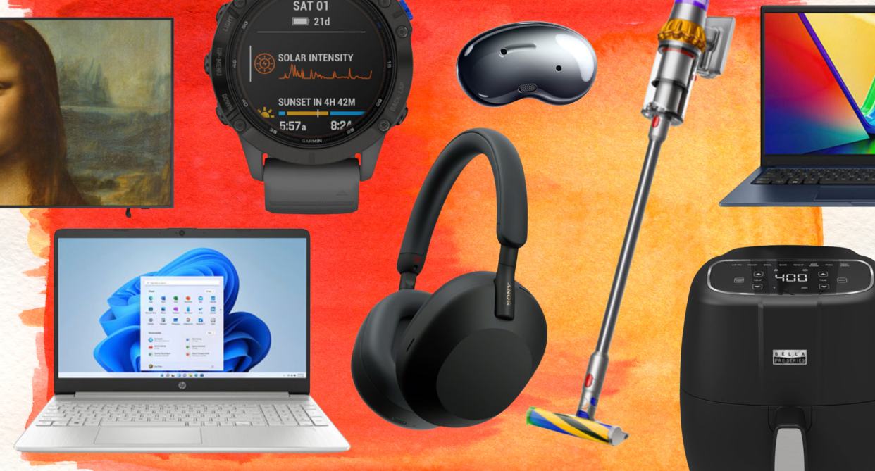 Best Buy Canada's early Labour Day sale is here, best buy dyson vacuum, sony headphones, air fryer, laptop, samsung earbuds, garmin watch, samsung tv