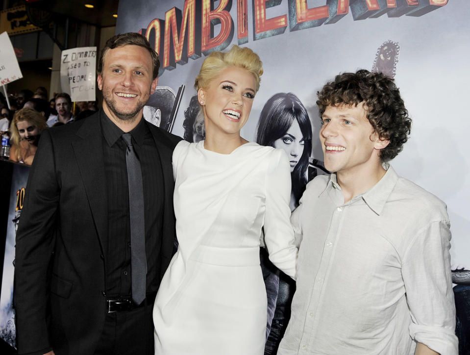 Zombieland LA Premiere 2009 Ruben Fleischer Amber Heard Jesse Eisenberg