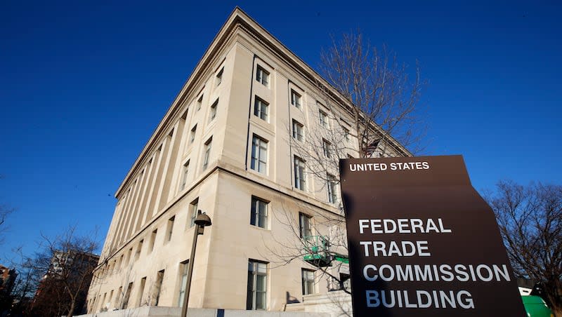 The Federal Trade Commission building is seen on Jan. 28, 2015, in Washington. U.S. companies would no longer be able to bar employees from taking jobs with competitors under a rule approved by the FTC on Tuesday, April 23, 2024, though the rule seems sure to be challenged in court.