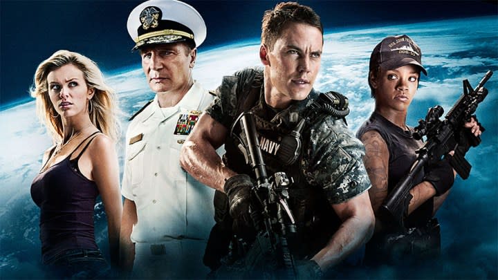 The cast of Battleship.