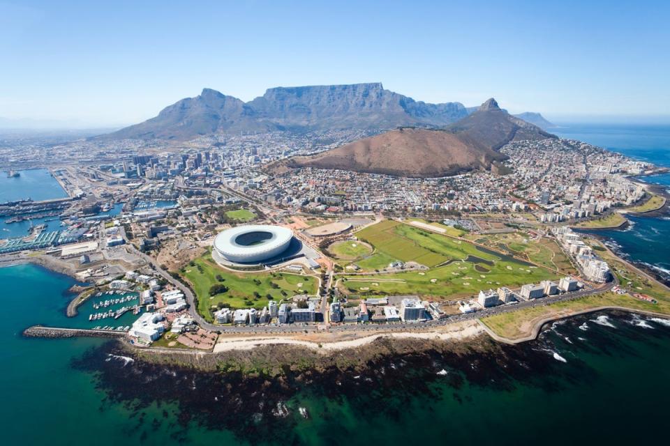 An aerial view over Cape Town (Getty Images/iStockphoto)
