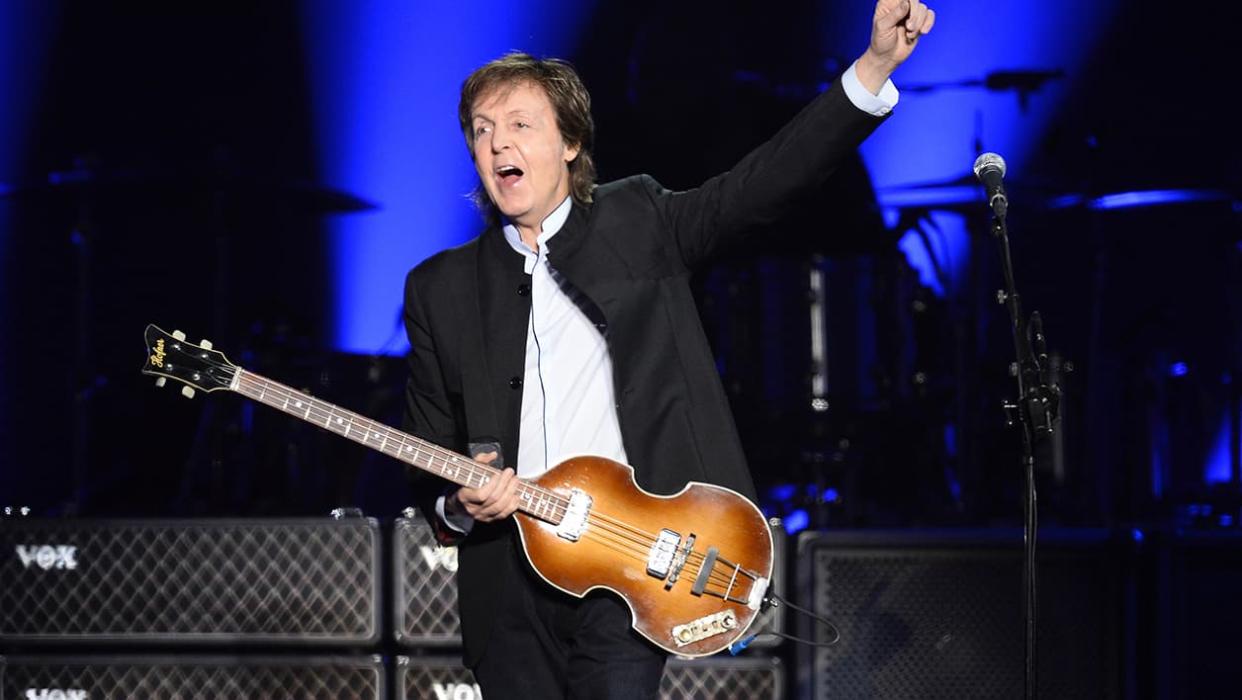 Paul McCartney le 31 mai 2016 en concert à Paris - Bertrand Guay - AFP