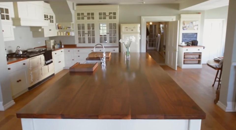 Inside the kitchen before renovations took place at the estate. NAKED KITCHENS