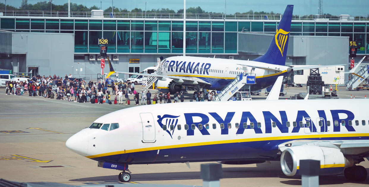 France's aviation authority has asked airlines to halve their flight schedules. Photo: Niall Carson/PA 