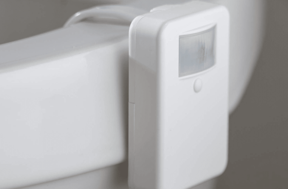 LumiLux Toilet Light with 16-color Motion Sensor LED Toilet Night Light