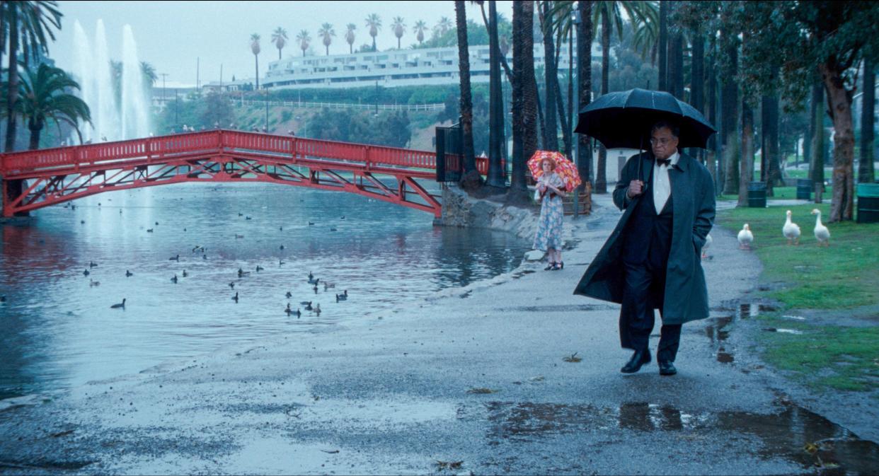 Lynn Redgrave and James Earl Jones in a scene from "The Annihilation of Fish."