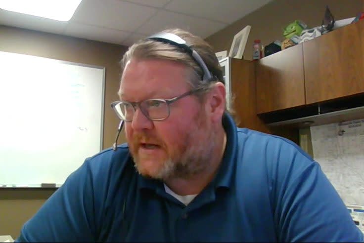 Jason Matlock, the director of emergency management, safety and security at the Minneapolis school district, discusses the decision to partner with Gaggle as students moved to remote learning during the pandemic. (Screenshot)